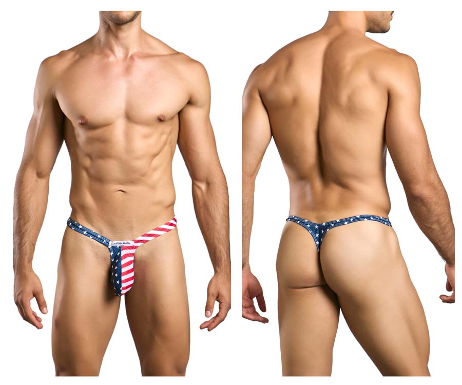 [JUSTIN+SIMON] Bulge Thongs USA Flag (XSJBU02)